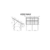 Estructura del suelo K502/10 MAX Vertical 1751-2020 / 1053-1300