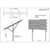 Estructuras (soportes, soportes) para el suelo para sistemas fotovoltaicos (paneles con dimensiones 1x1,70m)