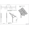 Estructuras (soportes, soportes) para el suelo para sistemas fotovoltaicos (paneles con dimensiones 1x1,70m)