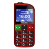 EVOLVEO EasyPhone FM, mobile phone for seniors with charging stand (red color)