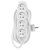 Extension cable 4 socket 7m, white
