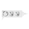 Extension cord 3 ungrounded sockets 3m Plastrol