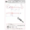 Extraction screw Fi 16 L -260 GALVANIZED STEEL