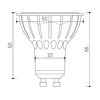 Minalox LED Bulb GU10 8W 230V 60° 4500K