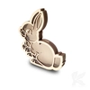 Wooden savings bunny - a gift for a child, Easter