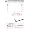 Tile holder L -330 twisted H 130mm. ZS