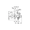 Grohe Universal - Original WAS combi-angle valve, chrome, 22034000