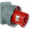CEE appliance inlet Pce 735-6 400 V (50+60 Hz) red Red IP67 Screwed terminal Built-up device plug