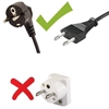 SCHUKO extension cable - 5 sockets, 3m, white with 3G1.5 switch