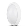 VT-8010 12W LED lamp oval / IP54 / Color: 3000K / Housing: White