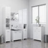 Lumarko Bathroom cabinet, white, 60x33x80 cm, chipboard