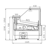 Refrigerated counter CARMEN WCh-8 | 2000x1170x1260mm