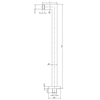 Fdesign Inula braț de duș de perete negru FD8-401-22