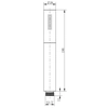 Fdesign Inula chrome shower handle FD8-106-11