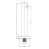 Fdesign Inula inbouw badkuipuitloop chroom FD8-003-11