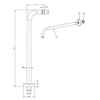 Fdesign Inula wall shower arm chrome FD8-402-11