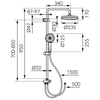 Ferro duschset med sprinklerhuvud NP93