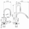 Ferro Zumba Slim sink faucet 2F white BZA43W