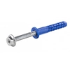 FFS Polyamide frame pin with a short expansion zone and a collar 10x80mm and hex head screw