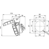 Fiche triphasée 5 poly 16A 3P+N+E 6h oblique à encastrer ST CEE 380V IP67