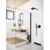 FIELDS SHOWER SET WITH BATTERY CONCEALED, BLACK