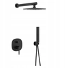 FIELDS SHOWER SET WITH BATTERY CONCEALED, BLACK