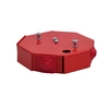 Fire protection box, octagonal,E90, branching,3x2x4 mm2, 123x115x28mm, PIP-1AN R3x2x4