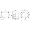 Firkantet grenkasse lavet af ABS plast 150x110x120mm transparent IP67 IK06 dyb