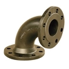 Flanged elbow Q DN 100, l180 wg.DIN28637, GJL gray cast iron