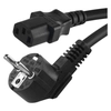 Flexo cord PVC 3x0,75 mm, 1,5m black to PC