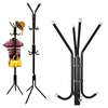 Floor standing vertical metal clothes hanger