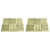 Floor tiles, 12pcs., Green color, 50x50cm, wood