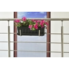 Flower box holder on the railing for handrail dia. 40 mm - stainless steel