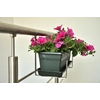 Flower box holder on the railing for handrail dia. 42.5 mm - stainless steel