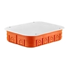 Flush-mounted box 171x229x52 mm, with cover, Multiwall, orange M6x60FP