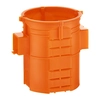 Flush-mounted box, extra deep, orange, combined S60GF