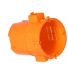 Flush-mounted box, extra deep, orange, combined S60GF