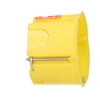 Flush-mounted box p/t ONNLINE PK-60 plasterboard, plate with screws, self-extinguishing, halogen-free, yellow