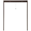 Foldable insect screen for windows, brown, 140x170cm