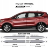 Ford KUGA II - Bandes de protection de porte CHROMÉES