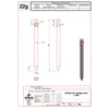 Forged lightning rod for tensioning L-300 Fi 18