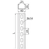 Forstærket C-sektion CWD40H35/2, pladetykkelse 1,2mm