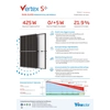 Fotoelementu moduļa PV panelis 425Wp Trina Vertex S+ TSM-425 NEG09.28 Dubultais stikls N-tipa melns rāmis melns rāmis