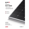 Fotoelementu modulis PV panelis 430Wp Longi Solar LR5-54HTH-430M BF Melns rāmis