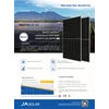 Fotoelementu modulis PV panelis 505Wp Ja Solar JAM66S30-505/MR_BF Dziļi zils 3.0 Melns rāmis melns rāmis