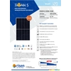 Fotovoltaikus modul PV panel 410Wp Risen RSM40-8-410M Mono félbevágott fekete keret