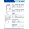 Fotovoltaikus modul PV panel 410Wp Risen RSM40-8-410M Mono félbevágott fekete keret