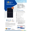 Fotovoltaisk modul PV panel 410Wp Risen RSM40-8-410M Mono Half Cut Black Frame
