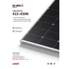 Fotovoltaisk modul PV panel 425Wp Longi Solar LR5-54HTH-425M Hi-MO 6 Explorer Sort ramme Sort ramme