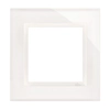 Frame 1-krotna Nature-Glass, WHITE PEARL,IP20/IP44' ('IP44-zastosować gasket DUN1), SIMON54 NATURE